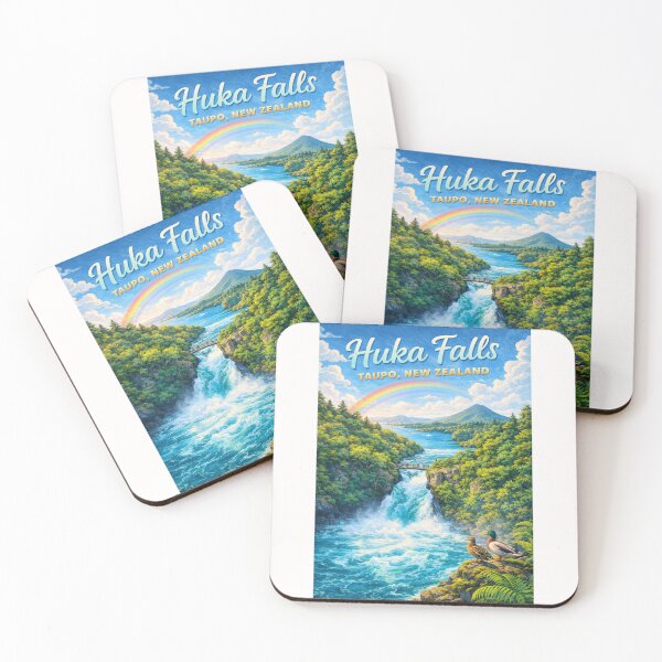 Item preview, Rainbow over Huka Falls with Mount Tauhara and Footbridge designed and sold by Places On Earth.
