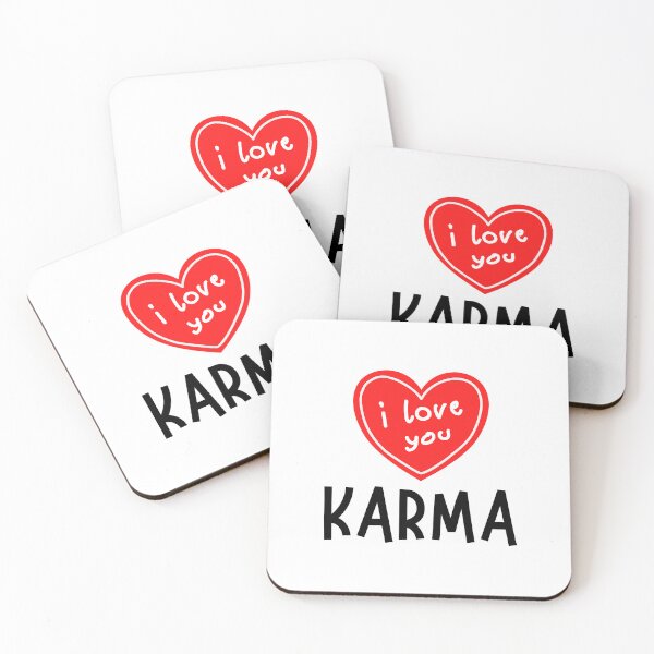 Item preview, I love you karma, witty short caption design designed and sold by TheCdnGal.