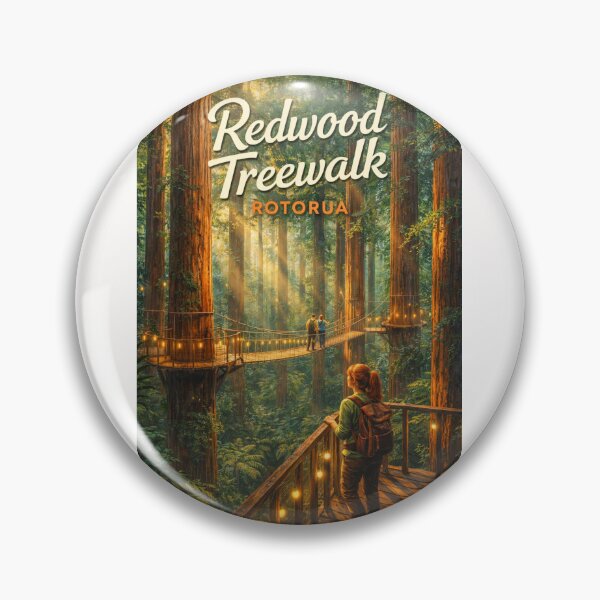 Item preview, Redwood Treewalk at Dusk in Whakarewarewa Forest, Rotorua designed and sold by Places On Earth.