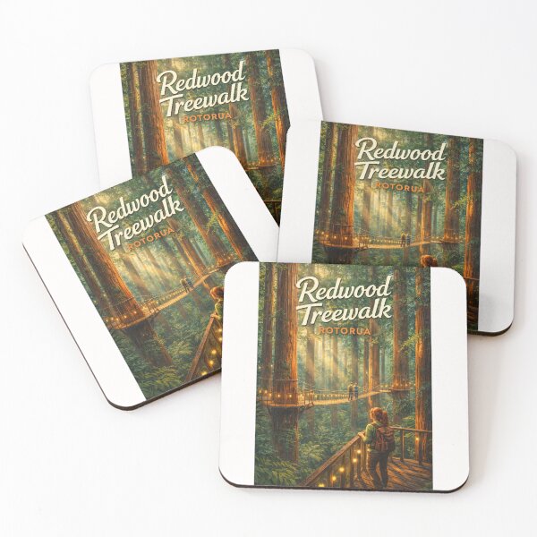 Item preview, Redwood Treewalk at Dusk in Whakarewarewa Forest, Rotorua designed and sold by Places On Earth.