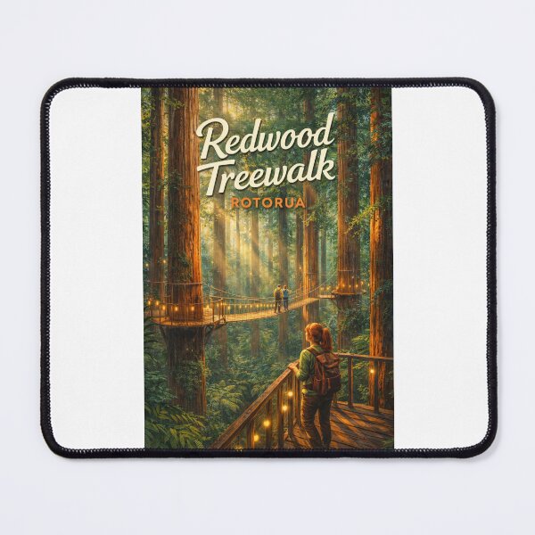 Item preview, Redwood Treewalk at Dusk in Whakarewarewa Forest, Rotorua designed and sold by Places On Earth.