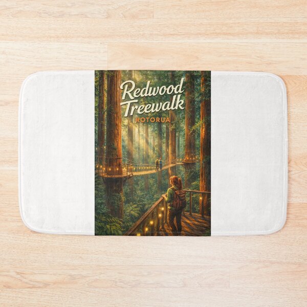 Item preview, Redwood Treewalk at Dusk in Whakarewarewa Forest, Rotorua designed and sold by Places On Earth.