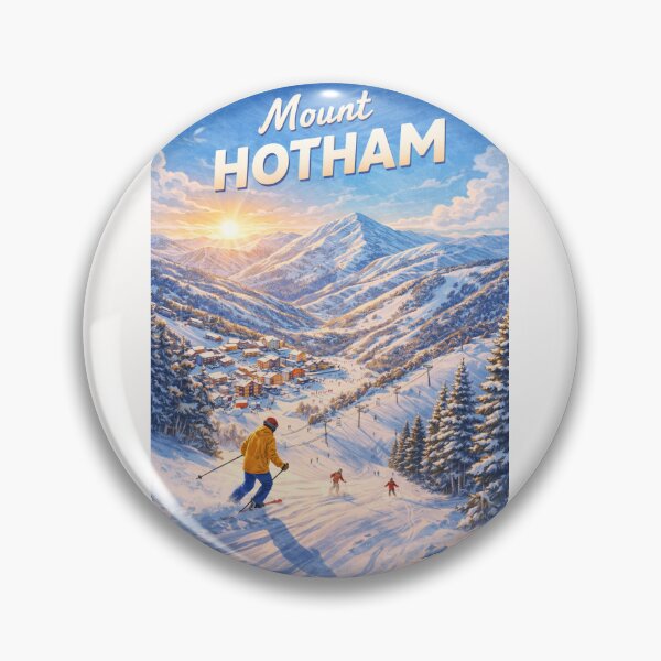 Item preview, Mount Hotham Ski Resort with Alpine Village and Snowfields designed and sold by Places On Earth.