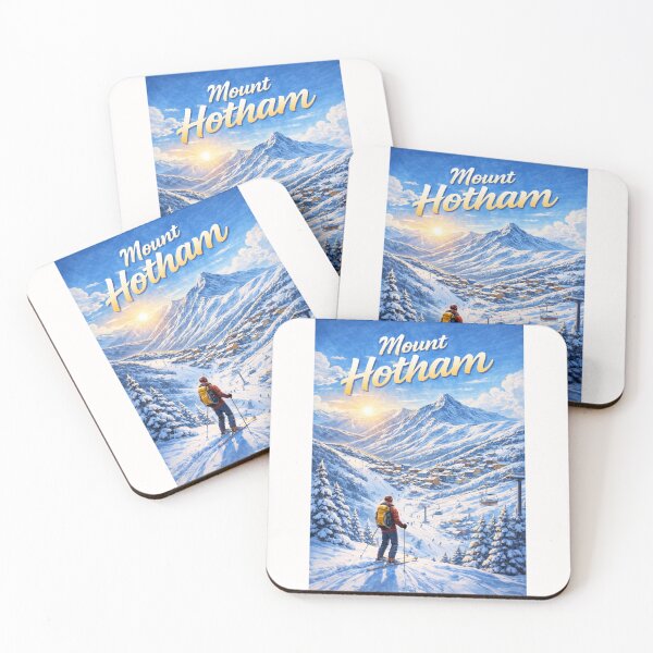 Item preview, Mount Hotham Sunrise with Skier and Victorian Alps Backdrop designed and sold by Places On Earth.