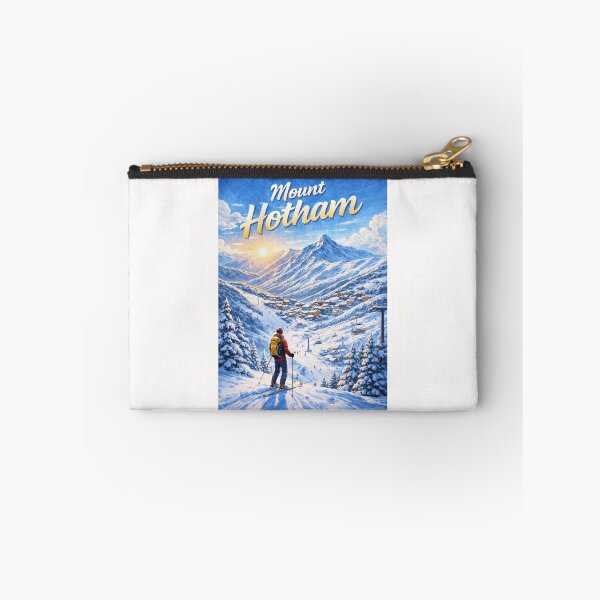 Item preview, Mount Hotham Sunrise with Skier and Victorian Alps Backdrop designed and sold by Places On Earth.