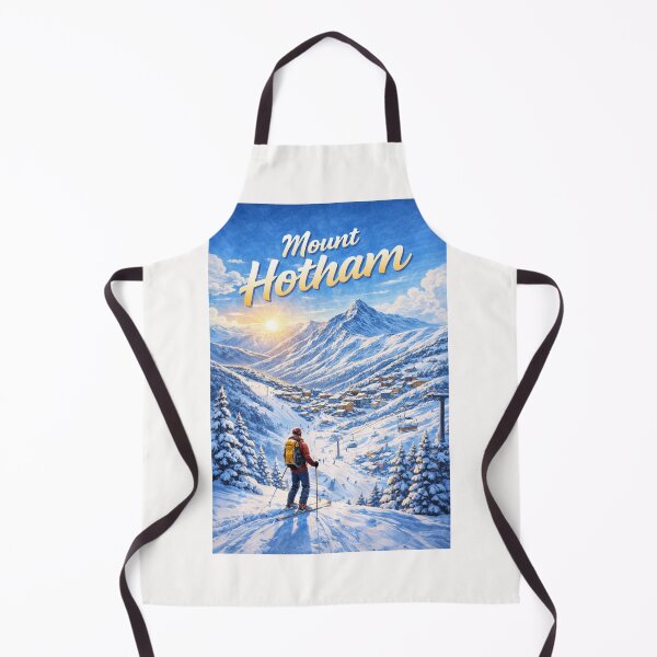 Item preview, Mount Hotham Sunrise with Skier and Victorian Alps Backdrop designed and sold by Places On Earth.