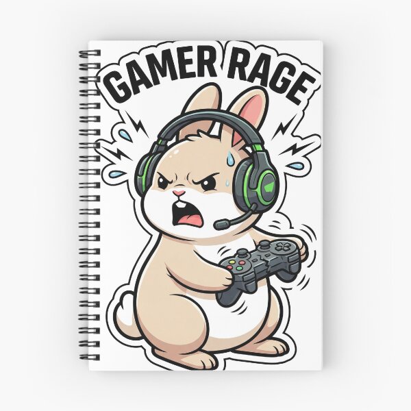 Item preview, Gamer Rage Bunny Angry Rabbit Breaking Controller designed and sold by Bambear.