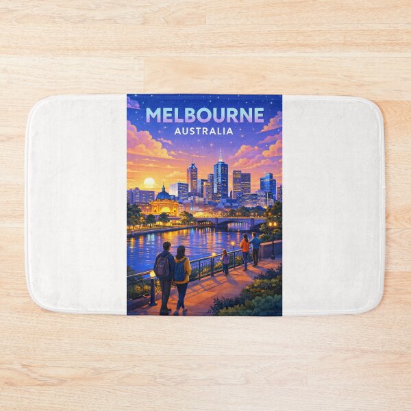 Item preview, Melbourne City Lights at Sunset with Flinders Street Station and Yarra River designed and sold by Places On Earth.