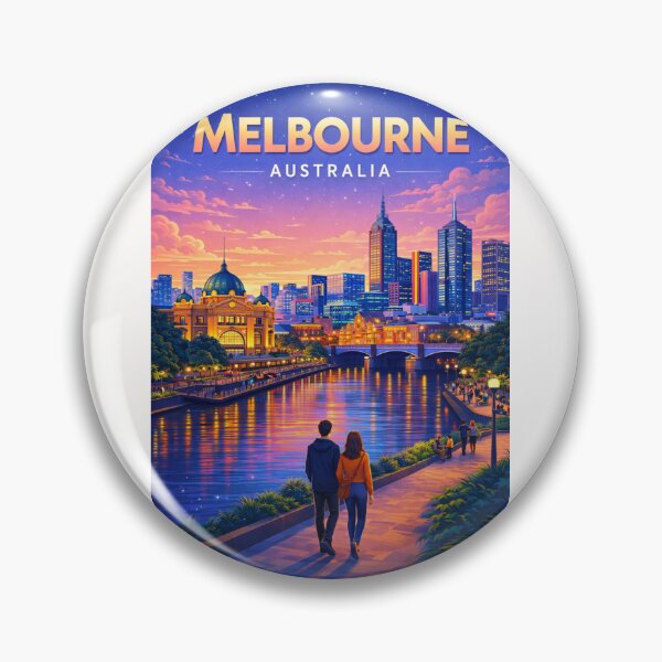 Item preview, Evening Stroll along the Yarra River Promenade in Melbourne designed and sold by Places On Earth.