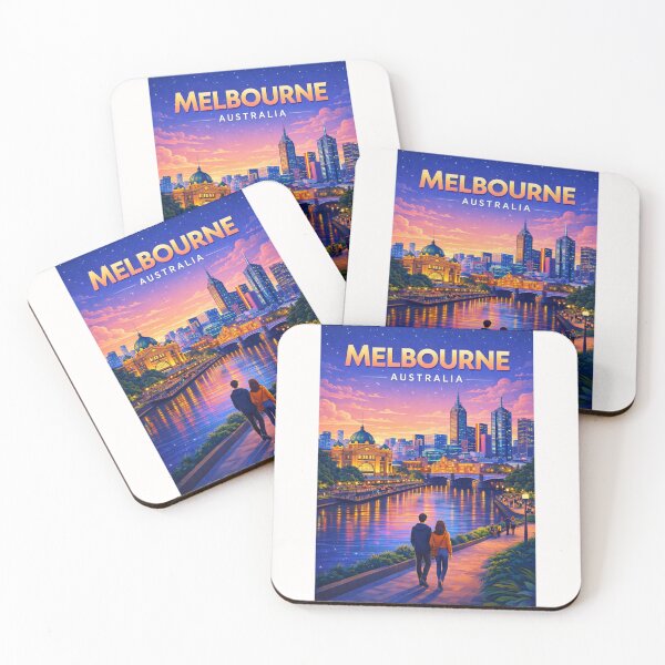 Item preview, Evening Stroll along the Yarra River Promenade in Melbourne designed and sold by Places On Earth.