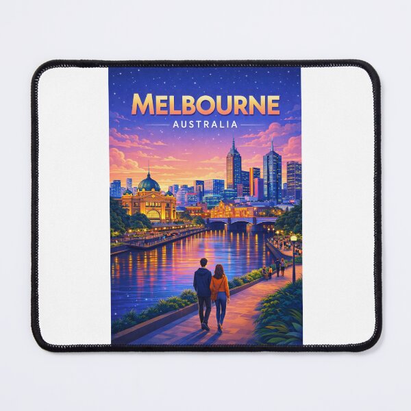 Item preview, Evening Stroll along the Yarra River Promenade in Melbourne designed and sold by Places On Earth.