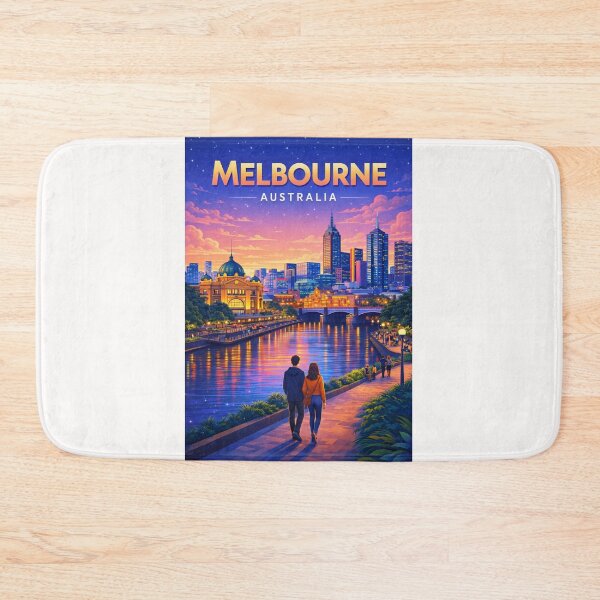 Item preview, Evening Stroll along the Yarra River Promenade in Melbourne designed and sold by Places On Earth.