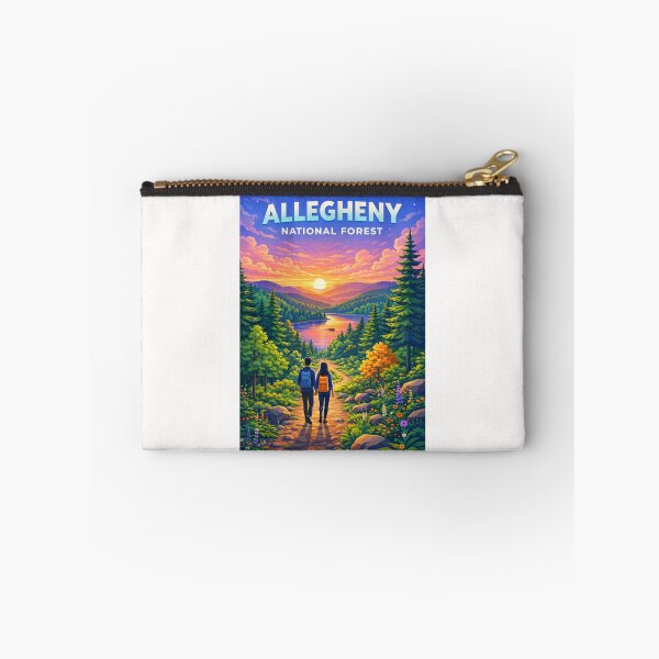 Item preview, Allegheny National Forest Sunset with Hiking Trail and Lake View designed and sold by Places On Earth.