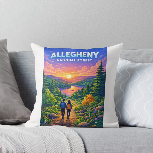 Item preview, Allegheny National Forest Sunset with Hiking Trail and Lake View designed and sold by Places On Earth.