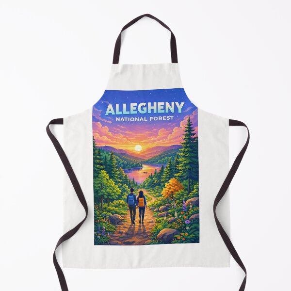 Item preview, Allegheny National Forest Sunset with Hiking Trail and Lake View designed and sold by Places On Earth.