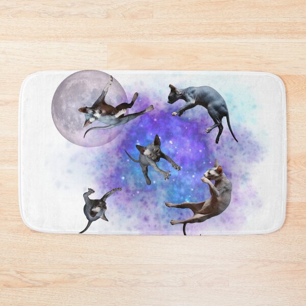 Item preview, Space Sphynx Cats Funny designed and sold by Sphynx Cat Art.