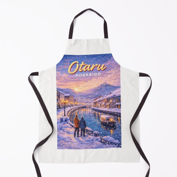 Item preview, Snowfall in Otaru with Boat Ride on Canal and Mount Tengu in View designed and sold by Places On Earth.
