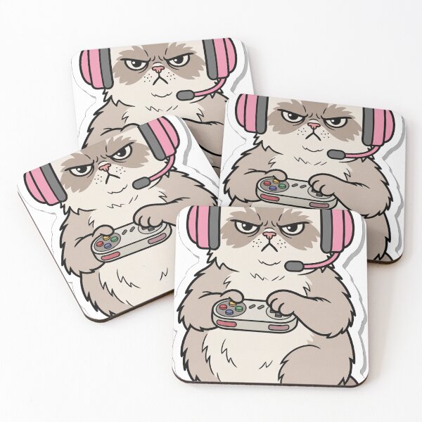 Item preview, Auriculares profesionales para juegos Serious Persian Cat designed and sold by Bambear.