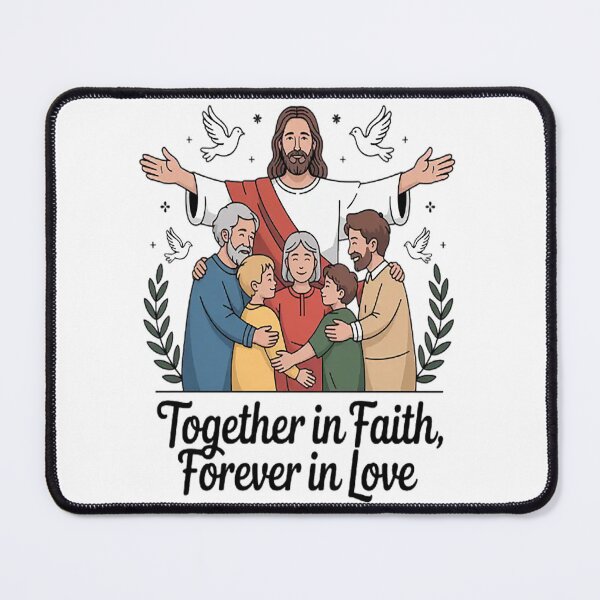 Item preview, Together In Faith Forever In Love United Hearts With Jesus designed and sold by TheRetroStyle.