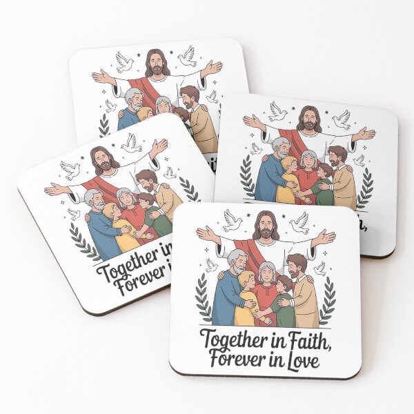 Item preview, Together In Faith Forever In Love United Hearts With Jesus designed and sold by TheRetroStyle.
