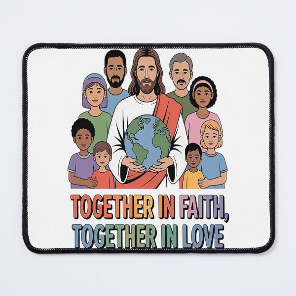 Item preview, Together In Faith Together In Love United Hearts United World Jesus designed and sold by TheRetroStyle.