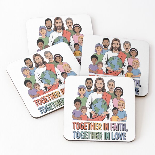 Item preview, Together In Faith Together In Love United Hearts United World Jesus designed and sold by TheRetroStyle.