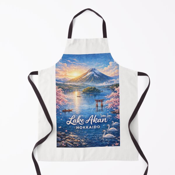 Item preview, Lake Akan Sunrise with Mount Oakan and Cherry Blossoms in Hokkaido designed and sold by Places On Earth.