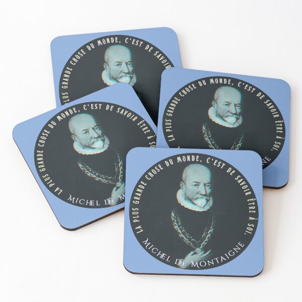 Item preview, Michel de Montaigne quote: La plus grande chose du monde, c'est de savoir être à soi. designed and sold by artbleed.