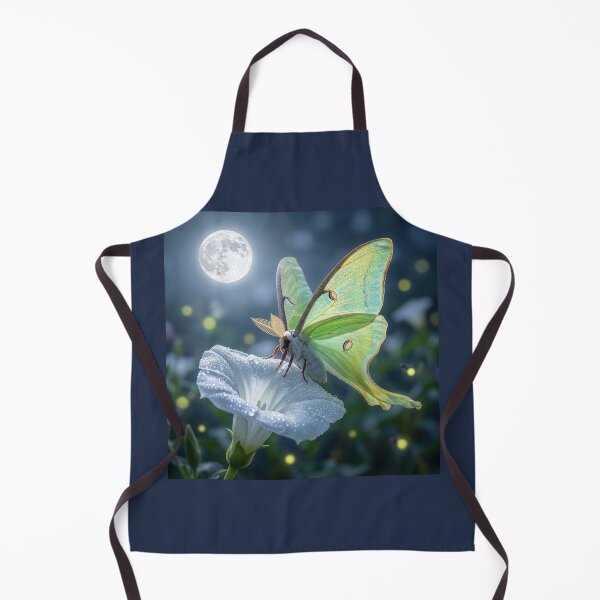 Item preview, Luna Moth on Moonflower Under Full Moon designed and sold by Tridentulus.