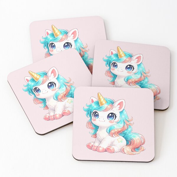 Item preview, Kawaii pastel chibi unicorn – Sweet and magical illustration designed and sold by FloreDreamStudio.
