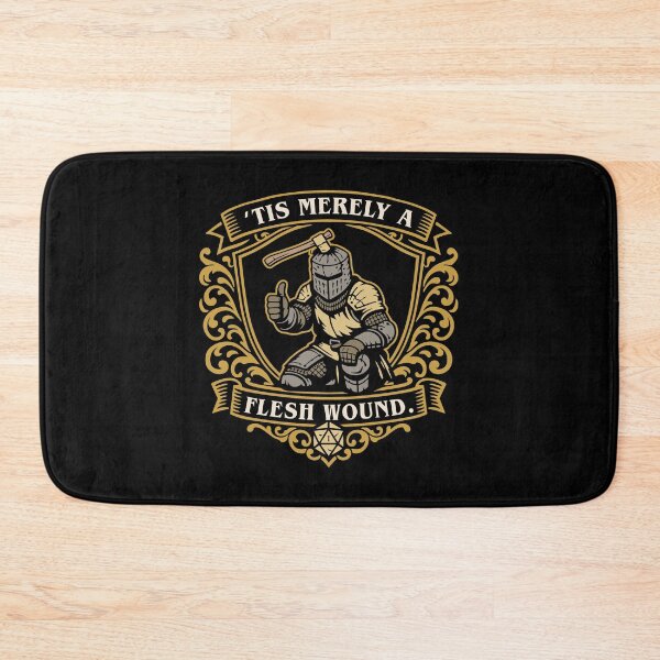 Item preview, Medieval Knight Tis Merely a Flesh Wound Dark Humor designed and sold by pixeptional.
