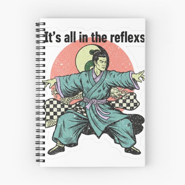 Item preview, IT'S ALL IN THE REFLEXES - DISTRESSED RACERBACK PREMIUM DIE-CUT STICKER designed and sold by Telatenpedia.