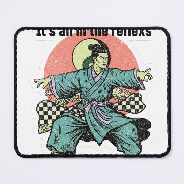 Item preview, IT'S ALL IN THE REFLEXES - DISTRESSED RACERBACK PREMIUM DIE-CUT STICKER designed and sold by Telatenpedia.