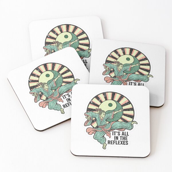 Item preview, IT'S ALL IN THE REFLEXES - DISTRESSED RACERBACK PREMIUM DIE-CUT STICKER designed and sold by Telatenpedia.