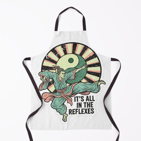 Item preview, IT'S ALL IN THE REFLEXES - DISTRESSED RACERBACK PREMIUM DIE-CUT STICKER designed and sold by Telatenpedia.