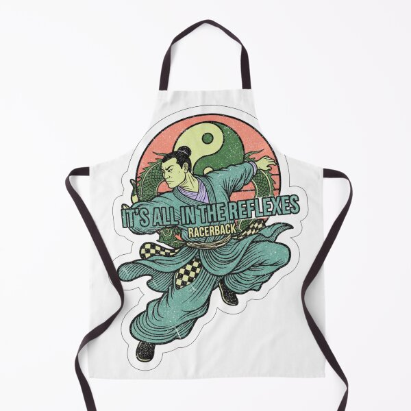 Item preview, IT'S ALL IN THE REFLEXES - DISTRESSED RACERBACK PREMIUM DIE-CUT STICKER designed and sold by Telatenpedia.