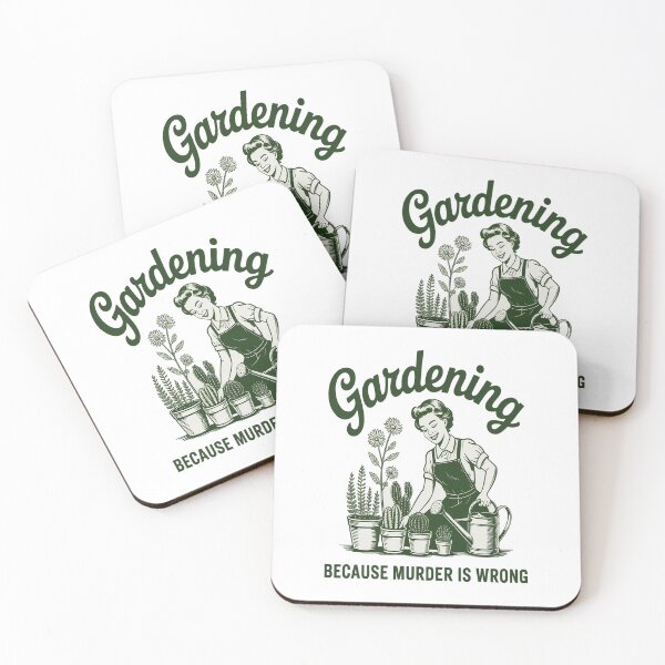 Item preview, Gardening Because Murder Is Wrong Plant Lover Joke designed and sold by NicolaMail.