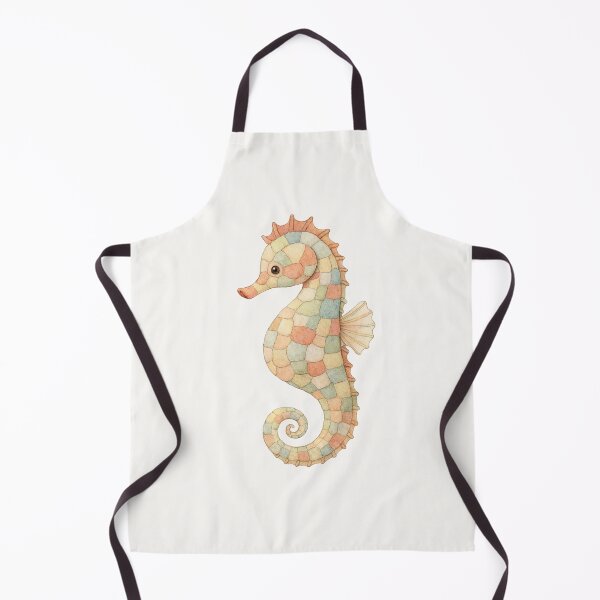 Item preview, Patchwork Seahorse – Whimsical Ocean Animal T-Shirt for Kids designed and sold by FunscapeHQ.