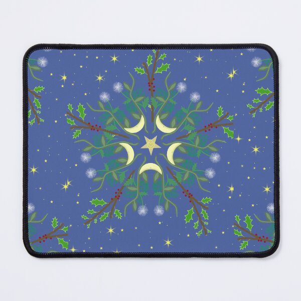 Item preview, Lunar botanical mandala designed and sold by PomegranateHeart.
