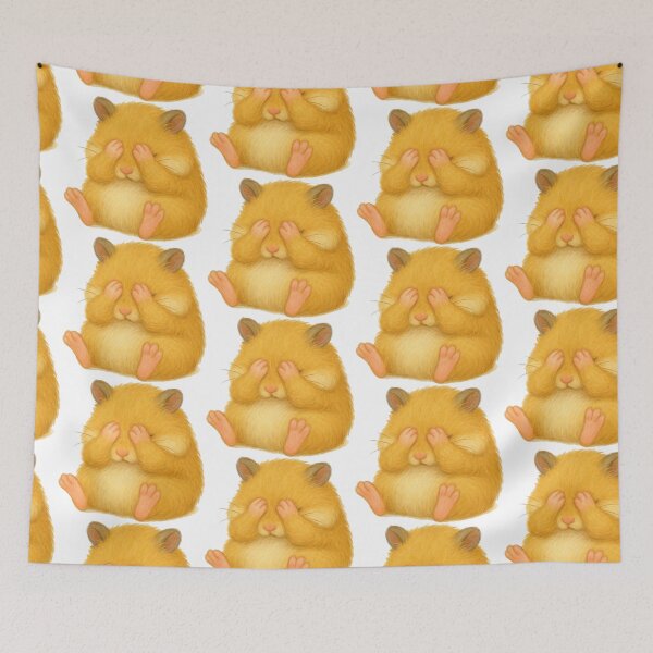 Item preview, Cute Hamster Character Illustration – Shy and Cozy Animal Art designed and sold by jeibeee.
