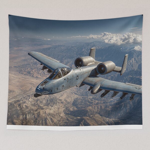 Item preview, A-10 Warthog Over Scenic Mountains designed and sold by Skyframe Aviation.
