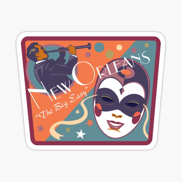 The Big Easy New Orleans Louisiana Stickers for Sale