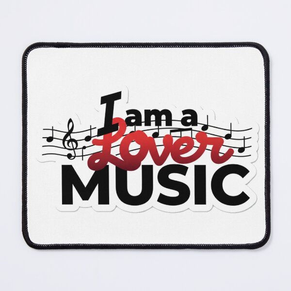Item preview, MUSIC LOVER TYPOGRAPHIC ART DESIGN CLASSIC PREMIUM DIE-CUT STICKER designed and sold by Telatenpedia.