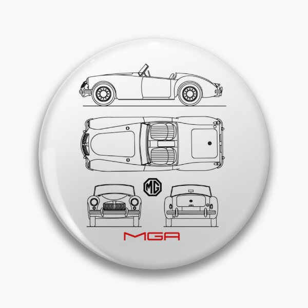 Item preview, The Mga Sports Car Blueprint designed and sold by ParkerStore.