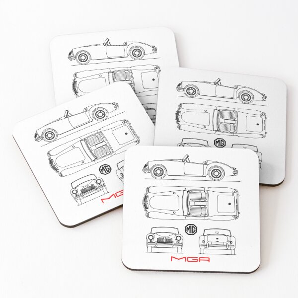 Item preview, The Mga Sports Car Blueprint designed and sold by ParkerStore.