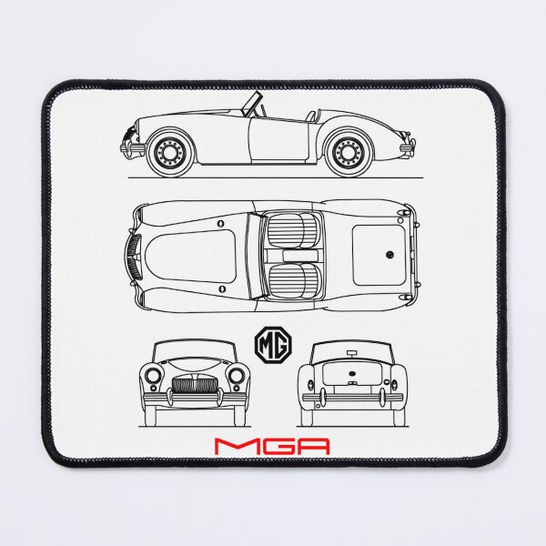 Item preview, The Mga Sports Car Blueprint designed and sold by ParkerStore.