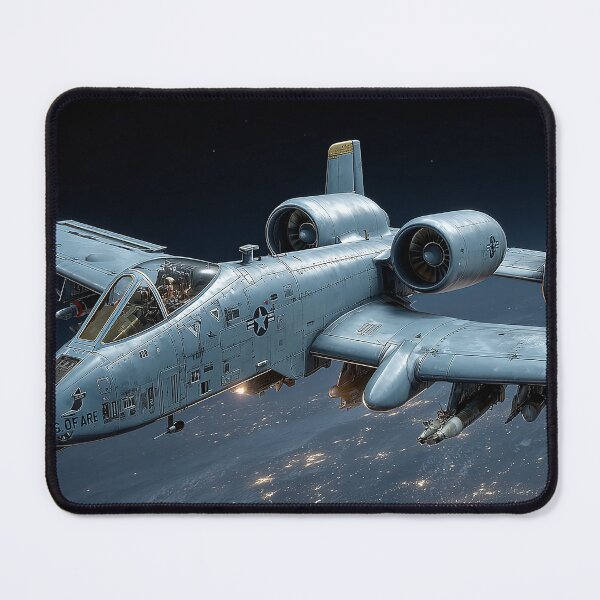 Item preview, A-10 Thunderbolt Soaring Over City Lights designed and sold by Skyframe Aviation.