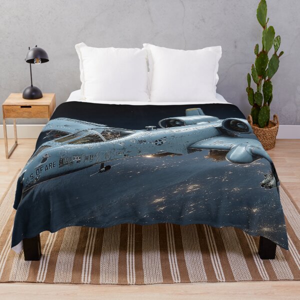 Item preview, A-10 Thunderbolt Soaring Over City Lights designed and sold by Skyframe Aviation.