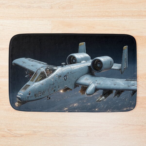 Item preview, A-10 Thunderbolt Soaring Over City Lights designed and sold by Skyframe Aviation.