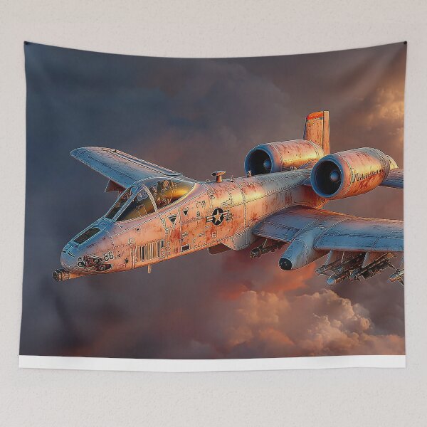 Item preview, Thunderbolt II Rugged Attack Jet Artwork designed and sold by Skyframe Aviation.